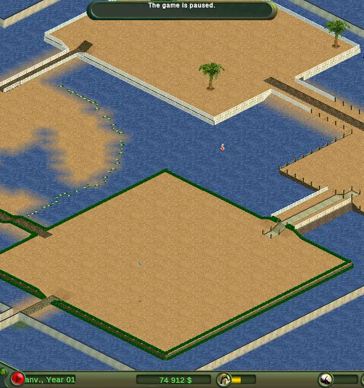 Jeu original: Carte Beach, zoom arrière