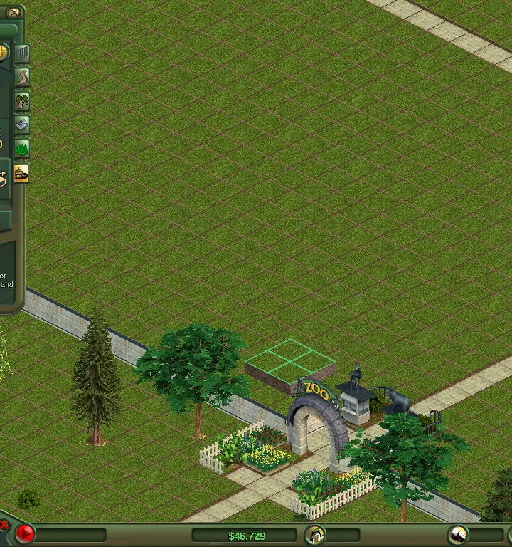 Terrain, objets emportés
